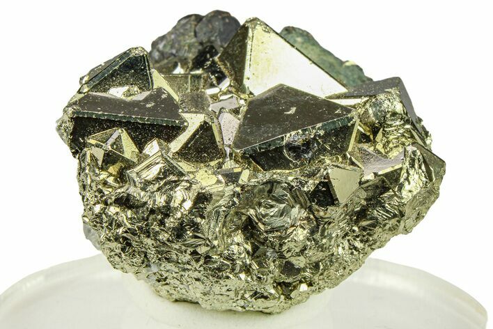 Octahedral Pyrite Crystal Cluster - Peru #301959